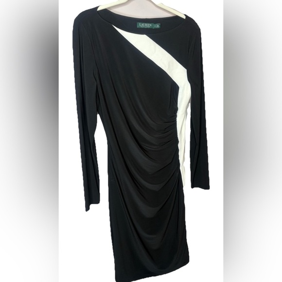Lauren Ralph Lauren Dresses & Skirts - Lauren Ralph Lauren Black & White Colorblock Dress – Size 10